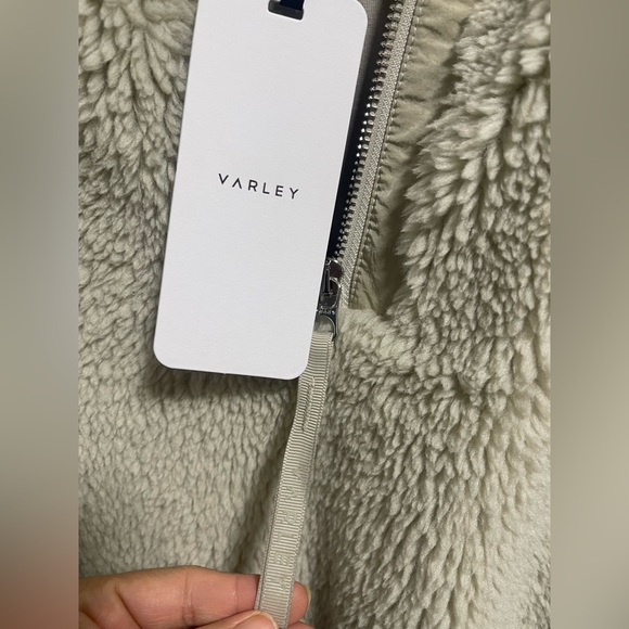 Varley Denee Half Zip Sherpa Jacket • Agate Grey • Size S • NWT  • Sold Out - Picture 9 of 11